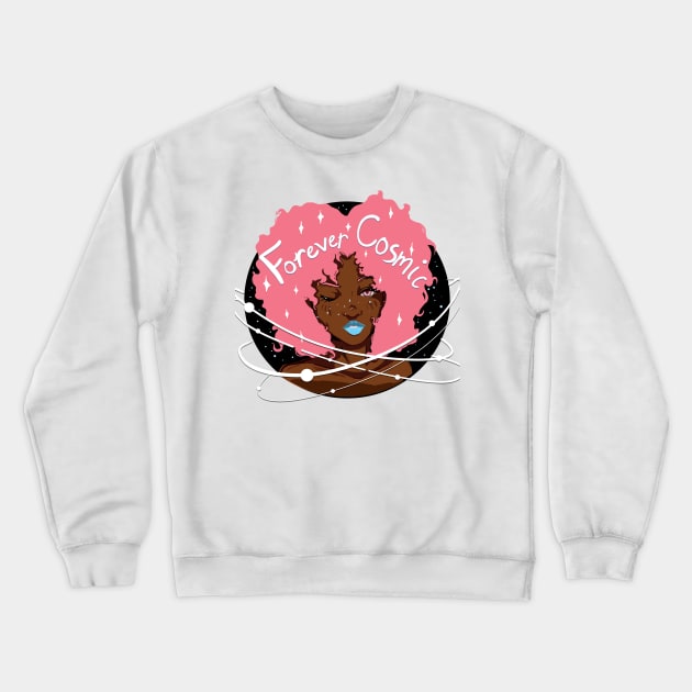 Forever Cosmic Crewneck Sweatshirt by Cosmic Holiday Studios